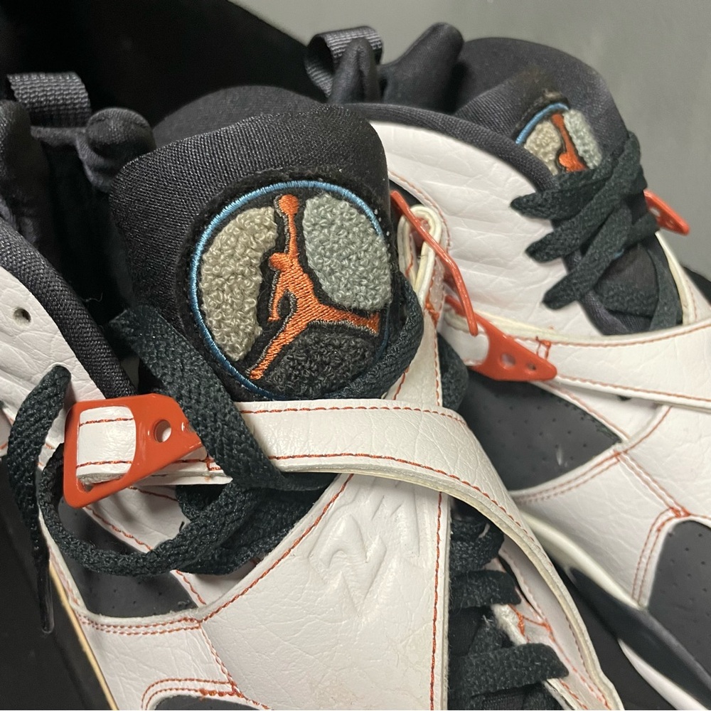 Nike Air Jordan 8 Retro LS 'Black Toe' Men's Basketball Sneaker Size 11.5 NEW - Picture 2 of 9